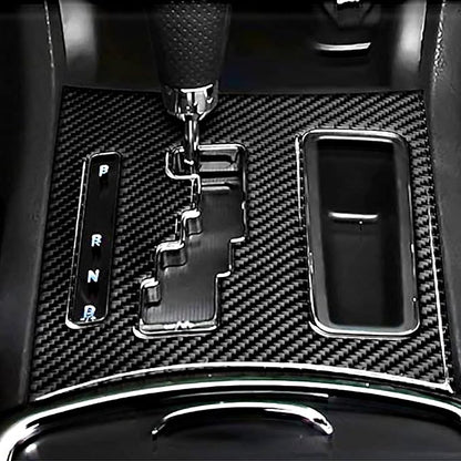 Center Console Gear Shift Panel fit for Dodge Charger 2011 2012 2013 2014 Gear Shifter Trim Interior Accessories,Carbon Fiber Finish
