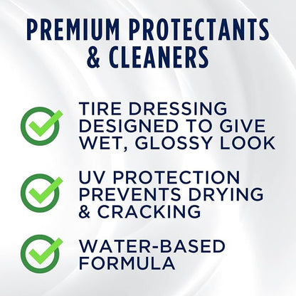 303 Products High Gloss Tire Shine And Protectant - Long Lasting, Water Based Formula - Lasts For Weeks - No Harmful Silicones - Lasts Weeks Not Days, 16 fl. oz. (30395CSR) Packaging May Vary