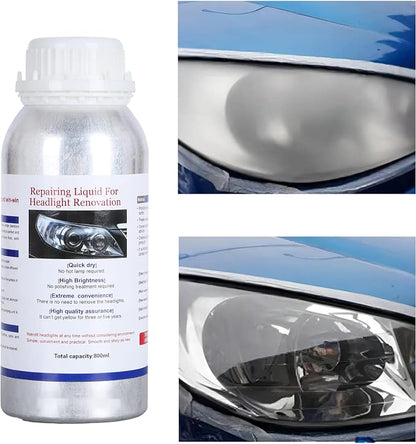 ROYWOO Car Headlight Restoration Liquid 600ml (800g), Auto Headlight Scratch Restoring Fluid, Headlight Lens Polish Repair Liquid for Repair of Scratch,Yellowed, Haze, Cracked Headlamp