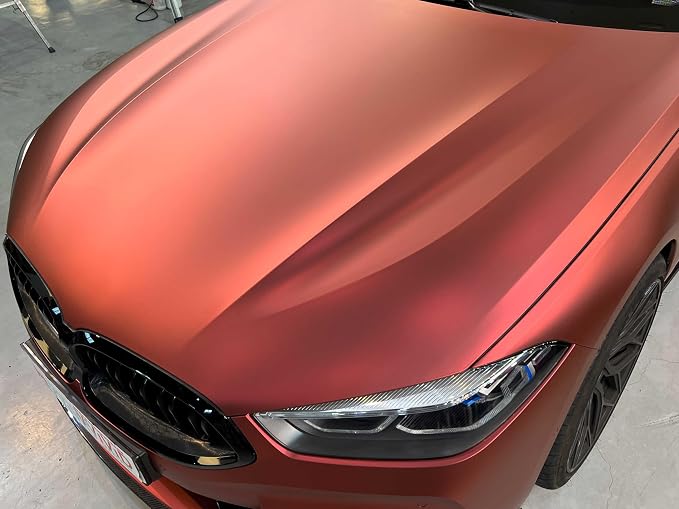 ColorFusion PPF by VViViD, Satin Stealth Chrome Red Dry Apply PPF Vinyl Car Wrap Roll 20ft x 5ft