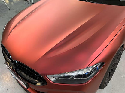 ColorFusion PPF by VViViD, Satin Stealth Chrome Red Dry Apply PPF Vinyl Car Wrap Roll 20ft x 5ft