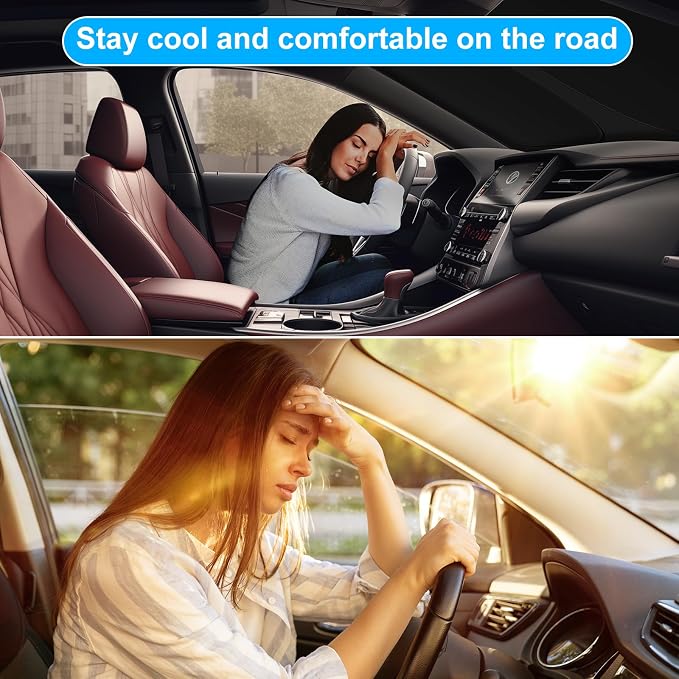 Car Sun Shade for 2018-2024 2025 2026 Toyota Camry Windshield Sun Shade, Sun Visor Windshield Screen Cover for Camry Front Window Sunshade Foldable Auto Interior Accessories UV Block