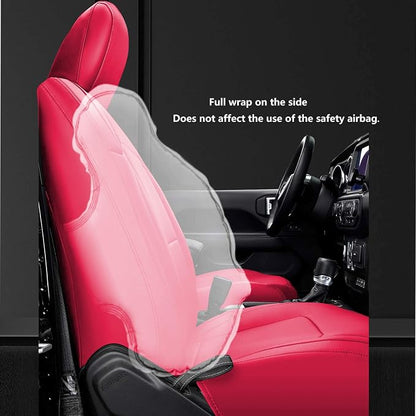 Seat Covers Custom Fit for Chevrolet Camaro 2016-2024 6th Gen Camaro LT ZL LS RS SS Convertible Model Faux Leather Vehicle Protect Cushion…