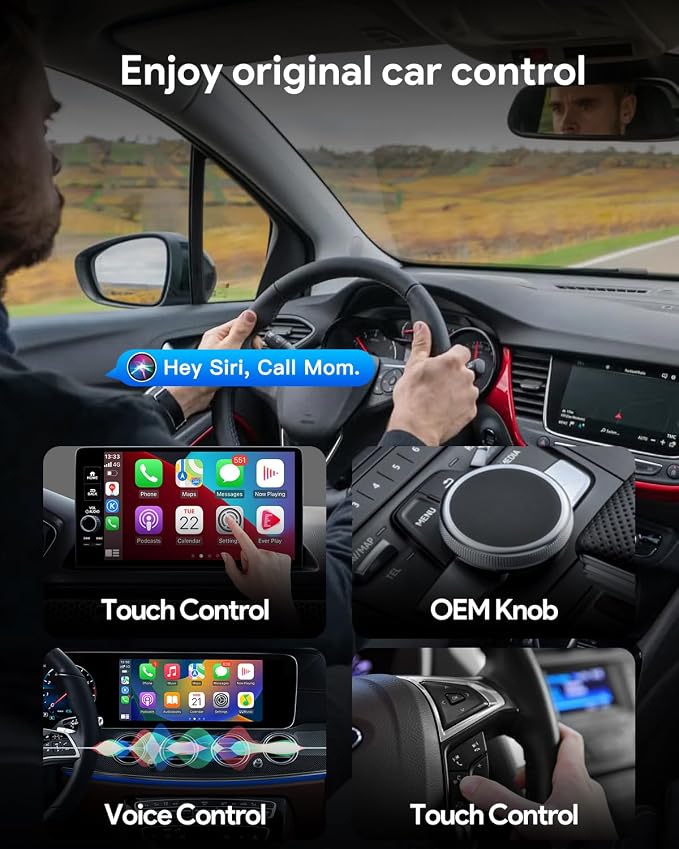 MMB Wireless Carplay Adapter for Apple 2026 Upgrade Mini Apple carplay Fast & Stable, No Delay,Plug and Play Convert Wired to Wireless CarPlay Adapter for iPhone 6+ and 2016+ Cars USB/Type C
