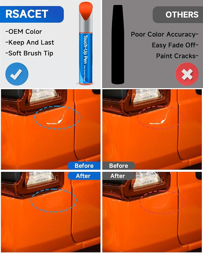Touch Up Paint Compatible with Jeep Exact Match Touch Up Paint Car Scratch Repair (Punk'n Metallic(PE4/SE4))