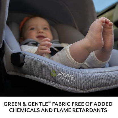Evenflo LiteMax NXT Rear-Facing Lightweight Preemie and Infant Car Seat 3-30lbs with SensorySoothe. Easy Install with Base (Jasper Black)