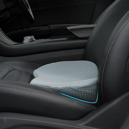 Livtribe Car Seat Cushion - Memory Foam Car Seat Pad - Sciatica & Lower Back Pain Relief - Car Seat Cushions for Driving - Road Trip Essentials for Drivers(Gray)