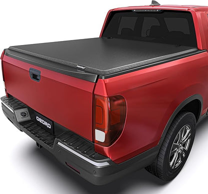 OEDRO Soft Roll Up Truck Bed Tonneau Cover Fit for 2017-2026 Honda Ridgeline, Fleetside 5 Feet Bed