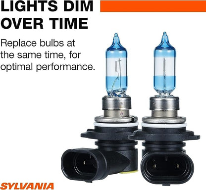 SYLVANIA - 9012 SilverStar Ultra - High Performance Halogen Headlight Bulb, High Beam, Low Beam and Fog Replacement Bulb, Brightest Down Road with Whiter Light, Tri-Band Technology (Contains 2 Bulbs)