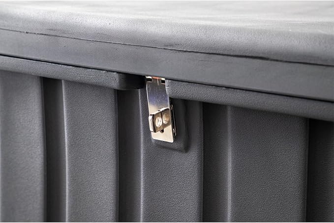 Buyers Products 1712260 Black Poly All-Purpose Storage Chest , 18.8 cu. ft, Made In The USA, Dent-Resistant Lockable Storage Box for Truck, Trailer, Dock, or Deck, High-Density Polyethylene