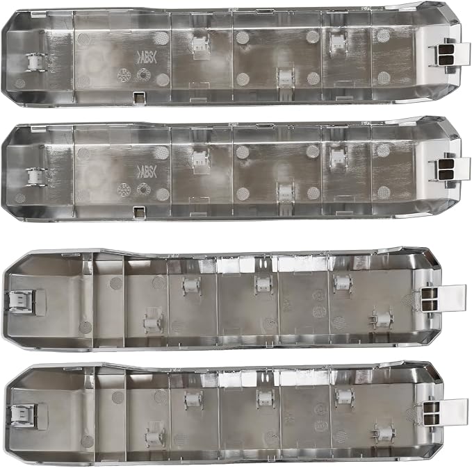 TQPONLY Interior Inner Door Handle Cover Trim | Fits 2015-2020 Ford F150 SuperCrew Truck Accessories Replacement | 1 Set Front and Rear Door Armrest Pull Handle (Chrome)