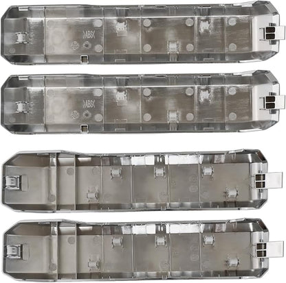 TQPONLY Interior Inner Door Handle Cover Trim | Fits 2015-2020 Ford F150 SuperCrew Truck Accessories Replacement | 1 Set Front and Rear Door Armrest Pull Handle (Chrome)