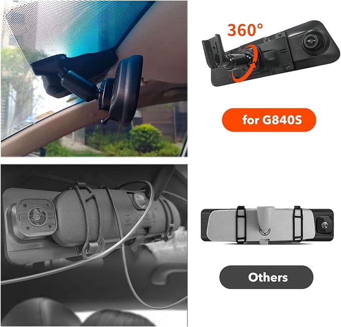 WOLFBOX OEM Bracket for USB C G900 Tripro/G900PRO/G850PRO/G840S/G840H/G850/G900 Mirror Dash cam