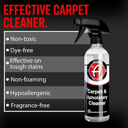 Adam's Polishes Carpet Drill Brush Combo - A Cleaning Tool Attachment For Scrubbing/Cleaning Carpet, Upholstery, Leather Seats & Chairs, Floor Mats, Trunk, Furniture, Interior Boat, RV & Accessories