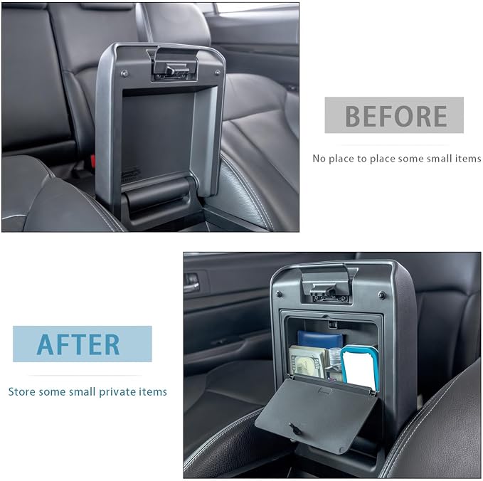 JDMCAR One-Touch Hidden Storage Box Compatible with Toyota 4Runner Accessories 2025 2026 Center Console Organizer