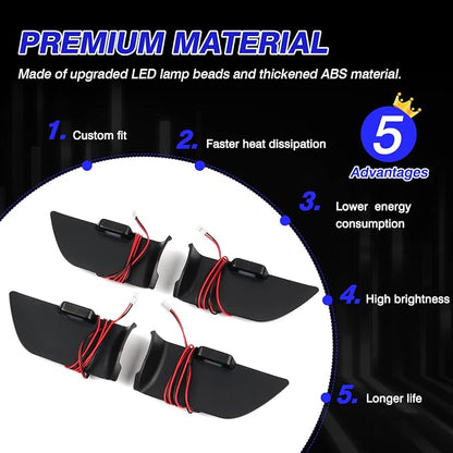Powerty Compatible with LED Light 2020-2025 2026 Toyota Highlander Accessories Inner Door Handle Bowl Mood Lighting Decorative Interior Lamp 4PCS Blue