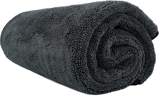 HOMEXCEL Professional Car Drying Towel (36"x 24") with Twisted-Loop Technology, 1200GSM for a Streak-Free Finish – Microfiber Towels for Cars, Trucks, SUVs, RVs and Motorcycles