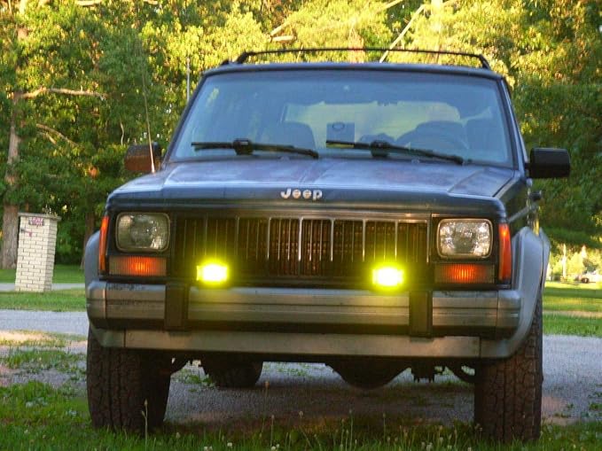 Willpower LED Light Bar 2Pcs 5 inch 72W Amber LED Work Light Flood Beam for Jeep Trucks Tractor 4X4 Boat Off Road Auto Fog Driving Lamp 12V 24V Waterproof IP67