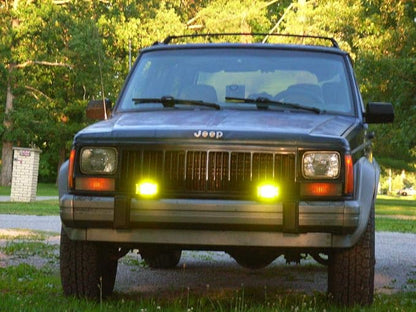 Willpower LED Light Bar 2Pcs 5 inch 72W Amber LED Work Light Flood Beam for Jeep Trucks Tractor 4X4 Boat Off Road Auto Fog Driving Lamp 12V 24V Waterproof IP67