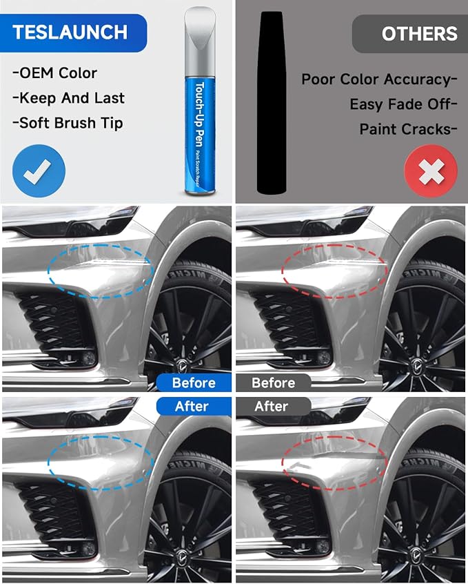 1G1 Tungsten Pearl Metallic Touch Up Paint Compatible with Lexus Exact Match Touch Up Paint Car Scratch Repair