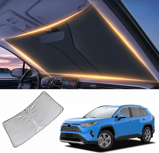 Windshield Sun Shade for Toyota RAV4 Front Window Shades Cover for 2010-2024 2025 2026 RAV4 Windshield Sun Visor Protector Car Accessories