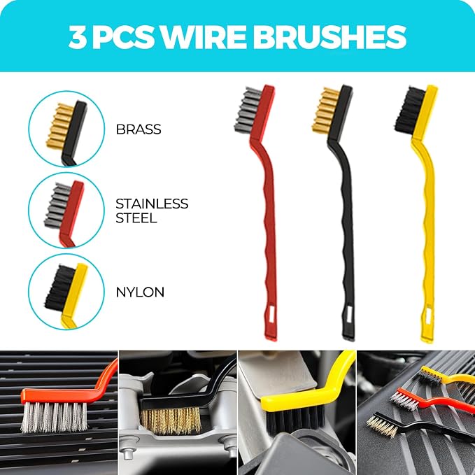 ALFLOD 30Pcs Car Detailing Kit, Car Detailing Brush Set, Car Wash Cleaning Kit, Car Dusters Extendable Handle Cleaning Exterior, Car Cleaning Gel, Car Cleaning Tools Kit for Interior, Exterior, Wheels