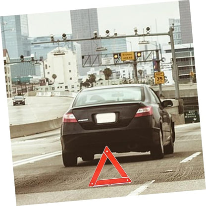 MAGICLULU Emergency Warning Triangle Kit Reflective Road Sign for Vehicle Safety Design Quick Setup for Roadside Emergencies Essential Truck Accessory