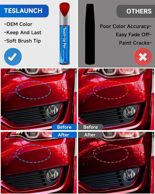 GNT/WA170H Radiant Red Tricoat Touch Up Paint Compatible with Chevrolet GMC Buick Cadillac Exact Match Touch Up Paint Car Scratch Repair