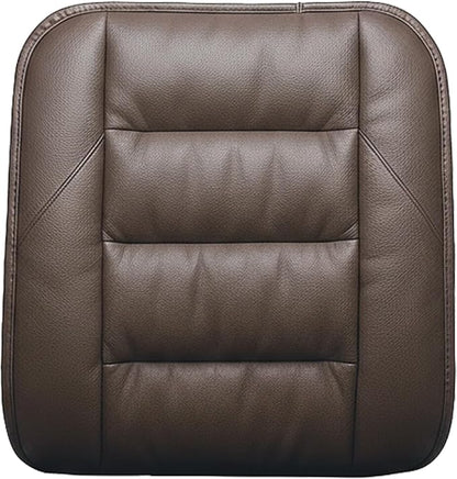 CORRIDOR Genuine Leather Seat Cushion for Car - Handmade - Relieve Hip, Pressure and Sciatica Pain - Ideal for Lower Back Pain - for Office Chair and Car Seat (Coffee Brown, Backrest)