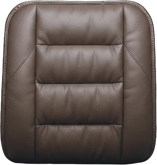 CORRIDOR Genuine Leather Seat Cushion for Car - Handmade - Relieve Hip, Pressure and Sciatica Pain - Ideal for Lower Back Pain - for Office Chair and Car Seat (Coffee Brown, Backrest)
