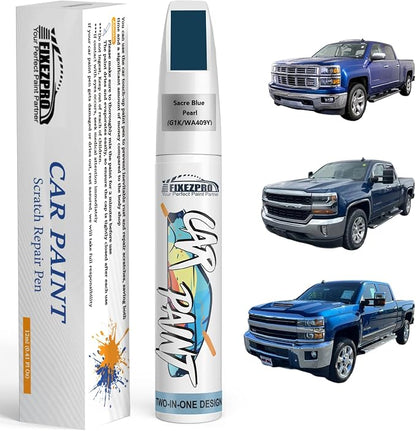 Sacre Blue Pearl(G1K/WA409Y) Touch Up Paint for Chevrolet, Car Paint Scratch Repair Remover Pen Color Exact Match, Quick and Easy Fix Automotive Chips and Nicks Scuff