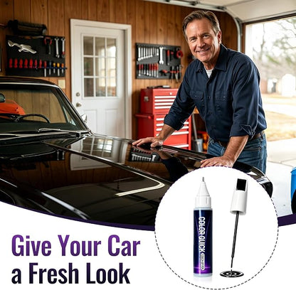 Black Touch Up Paint for Cars, Color Match Car Touch Up Paint, 2-in-1 Universal Car Scratch Repair Pen, Fast-Drying, Easy to Use, Safe & Versatile Use