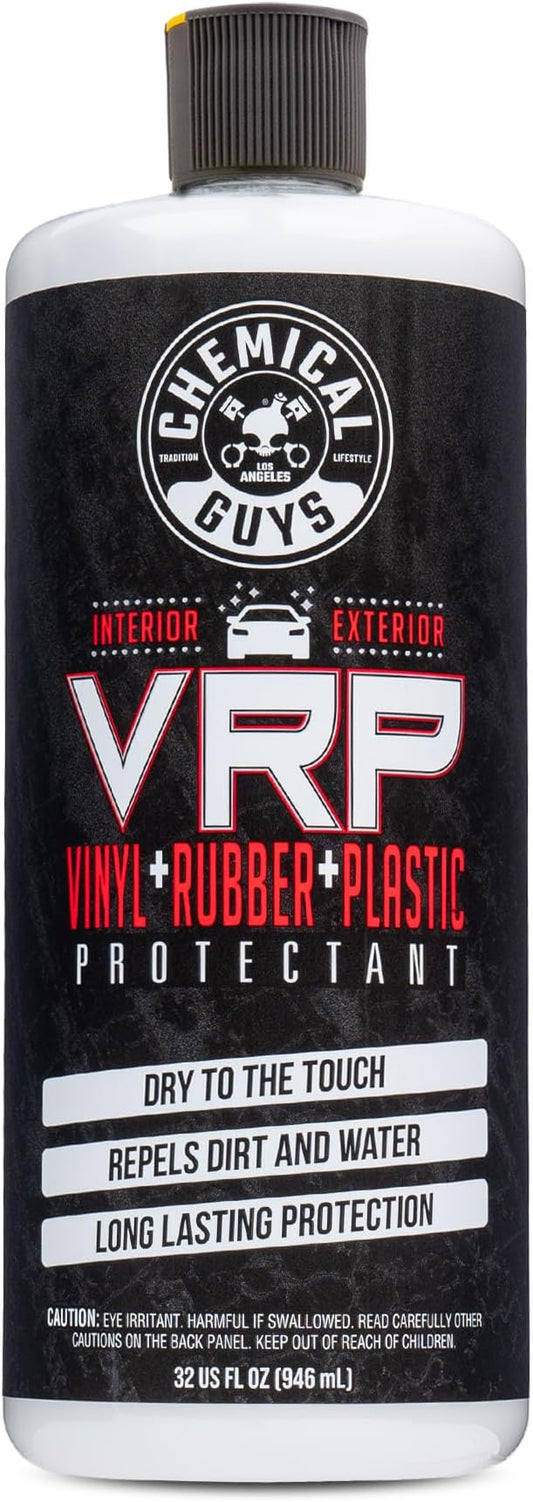 Chemical Guys VRP Vinyl, Rubber, and Plastic Dressing - Tire Dressing, Non-Greasy, Dry-to-the-Touch Shine for Tires, Trim, and More, Safe for Cars, Trucks, SUVs, RVs & More - 32 oz