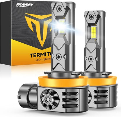 Termitor 2026 New Gen H11/H8/H9 Light Bulbs, High-Performance Bright 70000LM 1400% With 16CSP Chips, 1:1 Mini Size Plug-N-Play, 10 Years Lifespan IP68, Turn Signal Light Assemblies Pack of 2