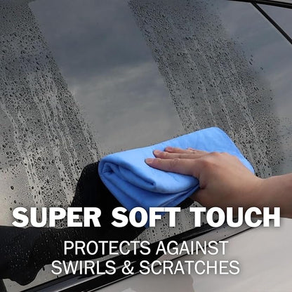 3 Pack Premium Chamois Towel for Car, 26”x17” Shammy Cloth for Car Drying, Super Absorbent Shammy Towel for Car, Reusable Soft Car Drying Towels