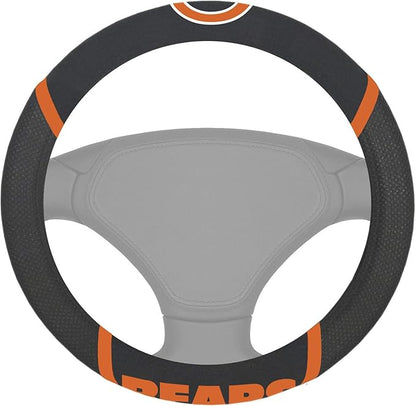 FANMATS NFL Unisex-Adult Embroidered Steering Wheel Cover