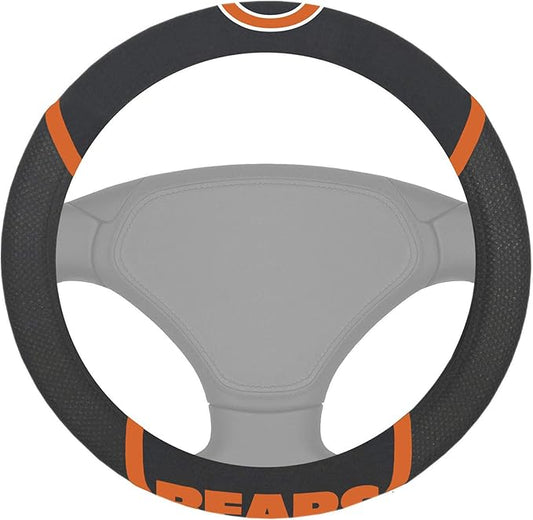FANMATS NFL Unisex-Adult Embroidered Steering Wheel Cover