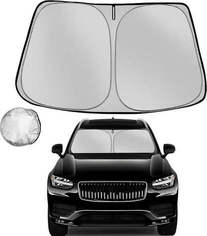 Windshield Sun Shade for 2016-2025 2026 Volvo XC90 Foldable Sun Sunshade for Car Front Window Blocks UV Rays and Heat Automotive Interior Protector Custom Fit Accessories