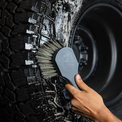 Chemical Guys ACCG09 Wheel Works Medium Duty Wheel & Body Brush, (Safe for Cars, Trucks, SUVs, RVs, Motorcycles, & More) Gray