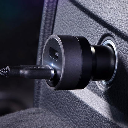 Mophie 42W Dual USB-C + USB-A Car Charger, Universal AUX Compatibility, LED Indicator, Fast Charging, Multi-Device