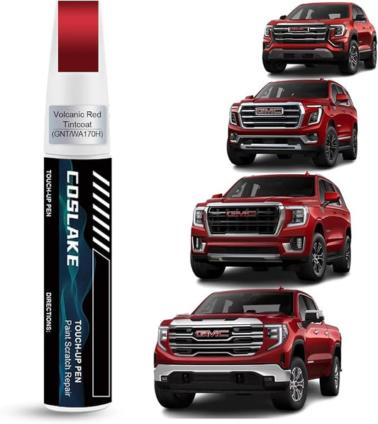 Car Touch Up Paint(Volcanic Red Tintcoat(GNT/WA170H)) for GMC, Car Paint Scratch Repair Kit, Quick & Easy Solution to Repair, 2 in 1 Scratch Remover Pen with Color-Matched