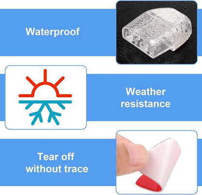 BBTO 8 Pieces Deer Whistles for Car with Adhesive Tapes Deer Horns Alerts Warning Devices and Extra 20 Pieces Adhesive Tapes for Car Truck Auto and Vehicles (Transparent)