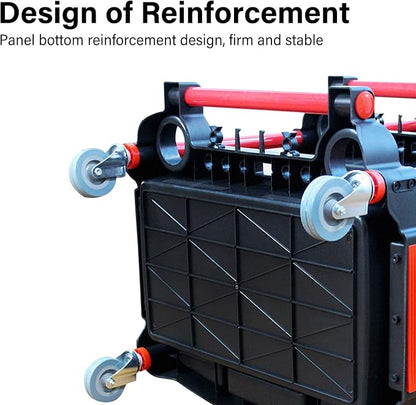 3 Tier Auto Detailing Cart with Wheels, Rolling Detail Tool Cart with 2 Hanging Plate & Hooks, Spray Bottles and Brushes for Repair Shop Car WashWax Garage, 200kg/440.92lb Capacity