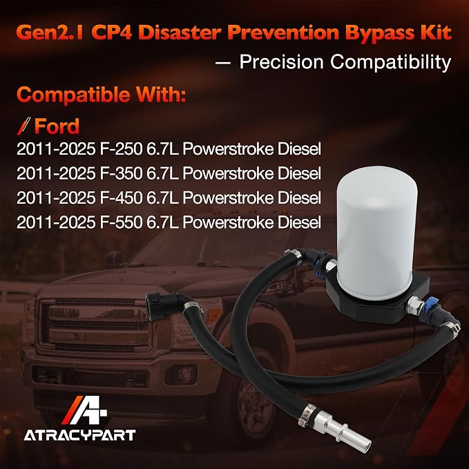 CP4-6.7F-BP-G2.1 CP4 Disaster Prevention Kit, Compatible with 2011-2025 Ford F250 F350 F450 F550 Super Duty 6.7L V8 Diesel Engine, Replace # 7031190