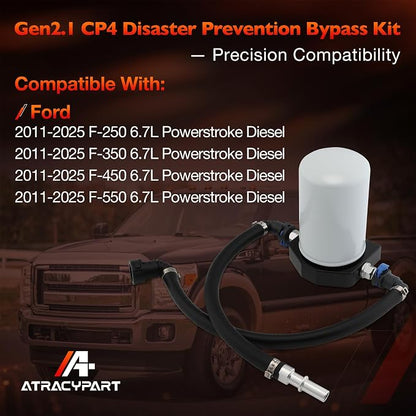 CP4-6.7F-BP-G2.1 CP4 Disaster Prevention Kit, Compatible with 2011-2025 Ford F250 F350 F450 F550 Super Duty 6.7L V8 Diesel Engine, Replace # 7031190