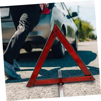 Alipis 5pcs Reflective Safety Triangle Kit Foldable Emergency Warning Sign for Vehicles Roadside Safety Tool for Breakdown Situations