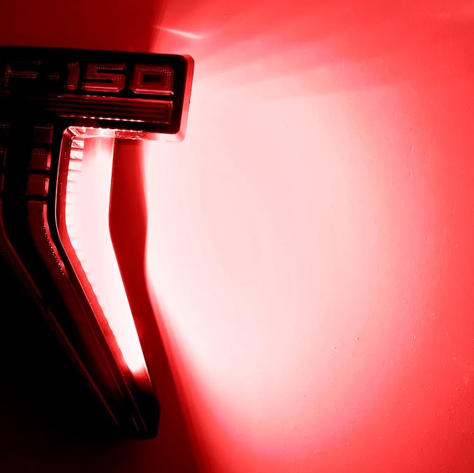 iJDMTOY Brilliant Red LED Background Illumination Lighting Kit Compatible with 2021-up Ford F150 Side Fender Emblem