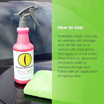 Show Shine, All Purpose Shine Enhancement, Car Wash Detail Spray, Car Detailer Spray, Car Detailing Supplies, Strawberry Shortcake Scent, Clean Collection, 32 oz