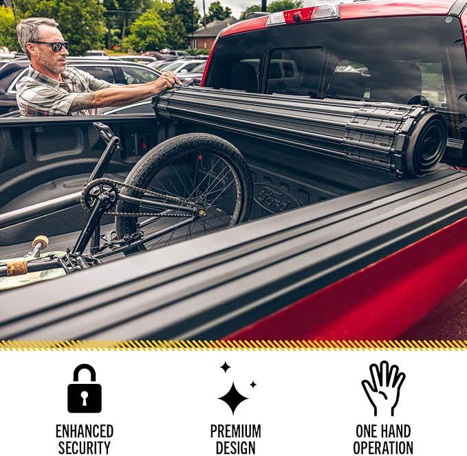 RealTruck BAK Revolver X4s Hard Rolling Truck Bed Tonneau Cover | 80328 | Fits 2015 - 2020 Ford F-150 8' 2" Bed (97.6")
