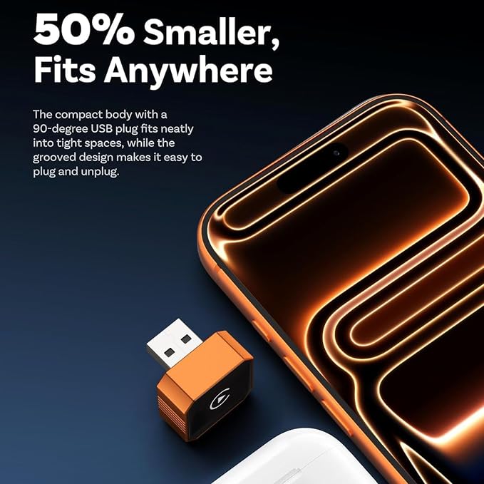 Wireless Car Adapter, Plug and Play Bluetooth WiFi Dual Band Support for car Integration Auto, with Aluminum Alloy Shell and Intelligent Voice Control (White Pattern)